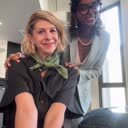 Madhuri avec une cliente après une séance de conseil en image à Lille